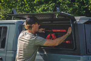 Jeep Gladiator JT Bed Cap Molle Panel Side Storage Bin - Driver's Side - Rough Country - '20-'26